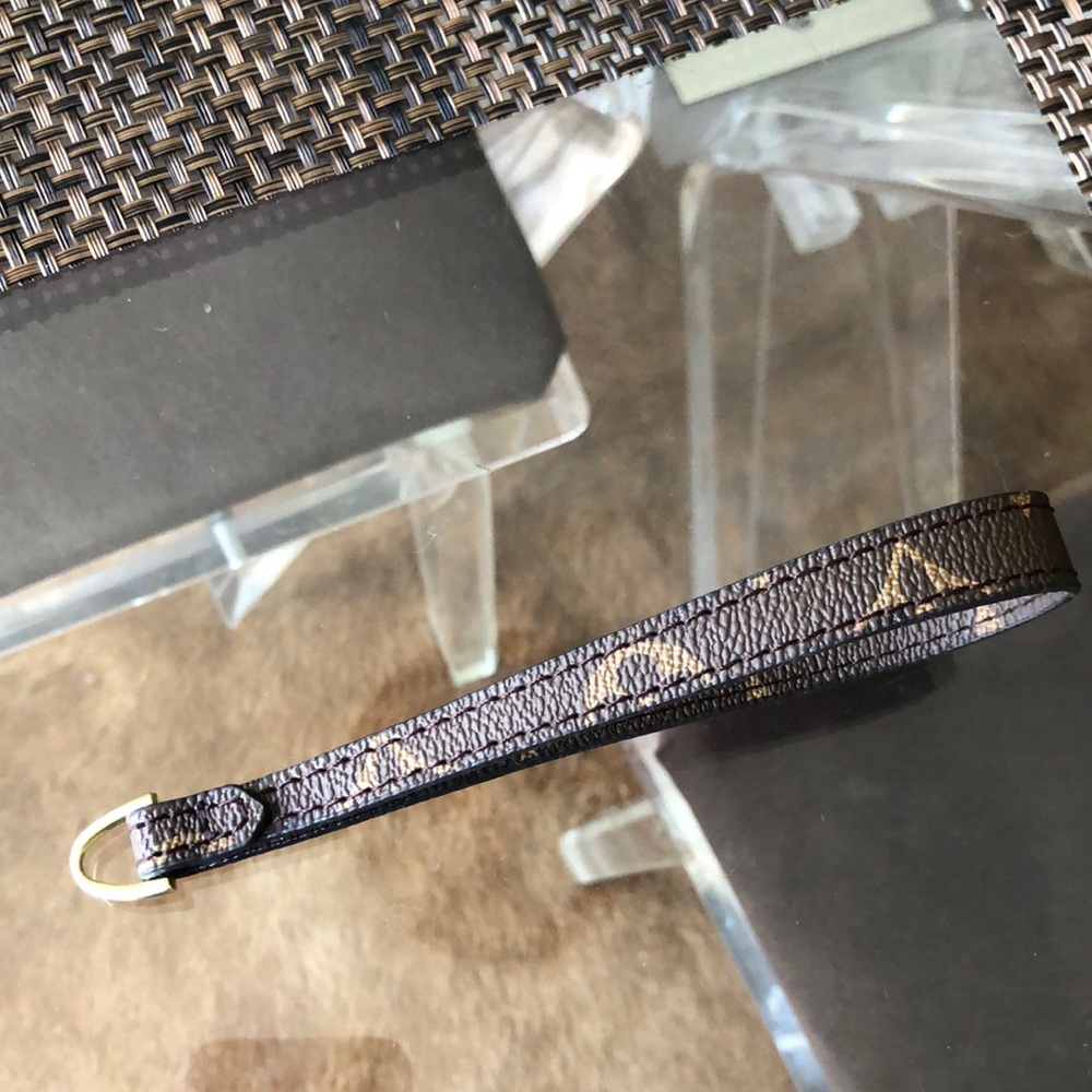 Brown Monogram Wristlet Strap keychain
